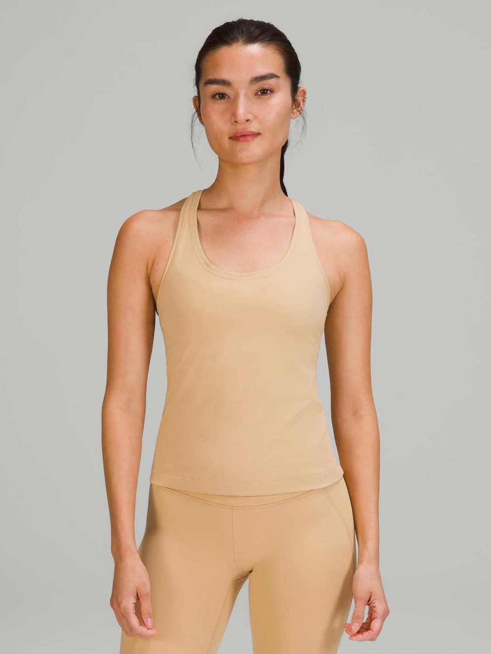 Lululemon Cool Racerback Short Tank Top *Nulu in Pecan Tan Size 8